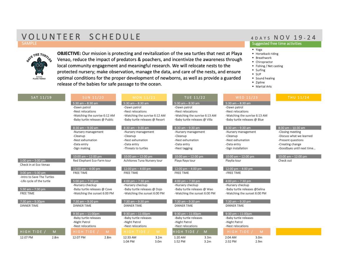 schema zeeschildpadden project