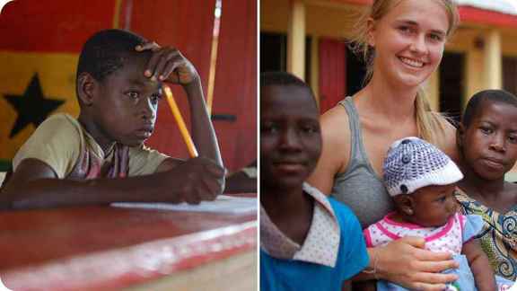 Vrijwilligerswerk in Ghana mooie foto's