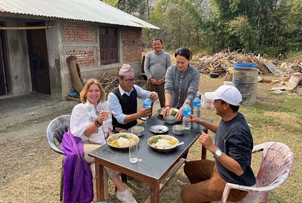 Vrijwilligerswerk Nepal community project eten