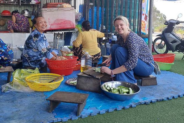 Community & Cultuur project Vietnam eten klaar maken 