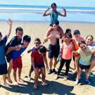 Community Project Costa Rica op het strand spelen