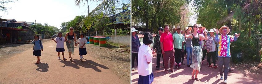 Vrijwilliger Irene in Thailand cultuur