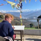 Vrijwilligerswerk Nepal community project uitzicht vanaf het vrijwilligershuis