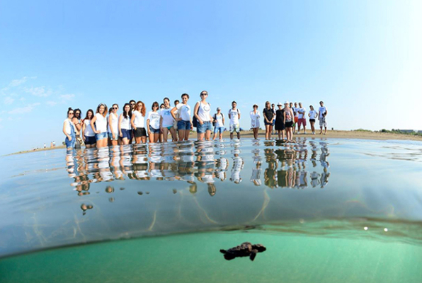 Vrijwilligerswerk in Turkije Zeeschildpadden project groepsfoto