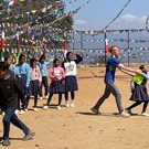 Vrijwilligerswerk Nepal community project aan het sporten