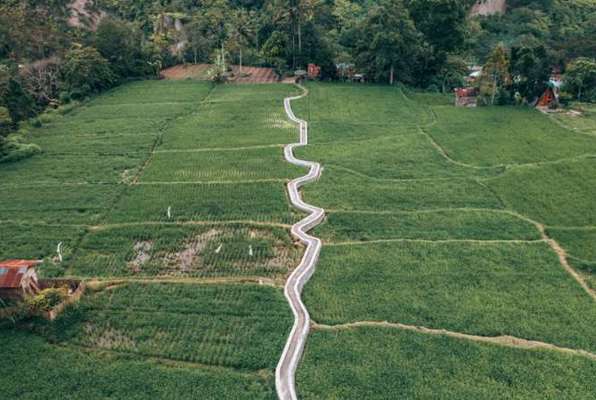 Highlight of Sumatra drone shot