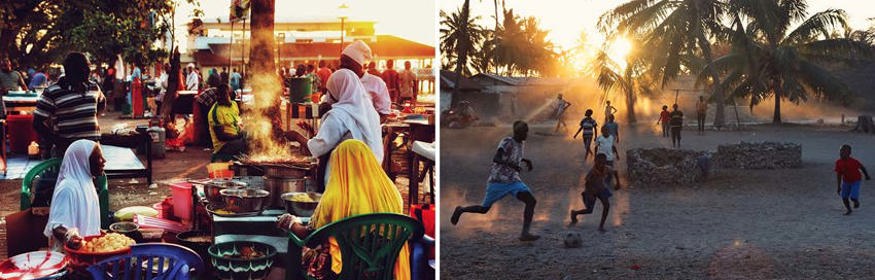 sfeer fotos van Zanzibar tijdens het vrijwilligerswerk